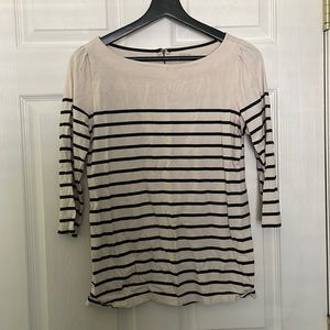 LOFT striped 3/4 length sleeve top
